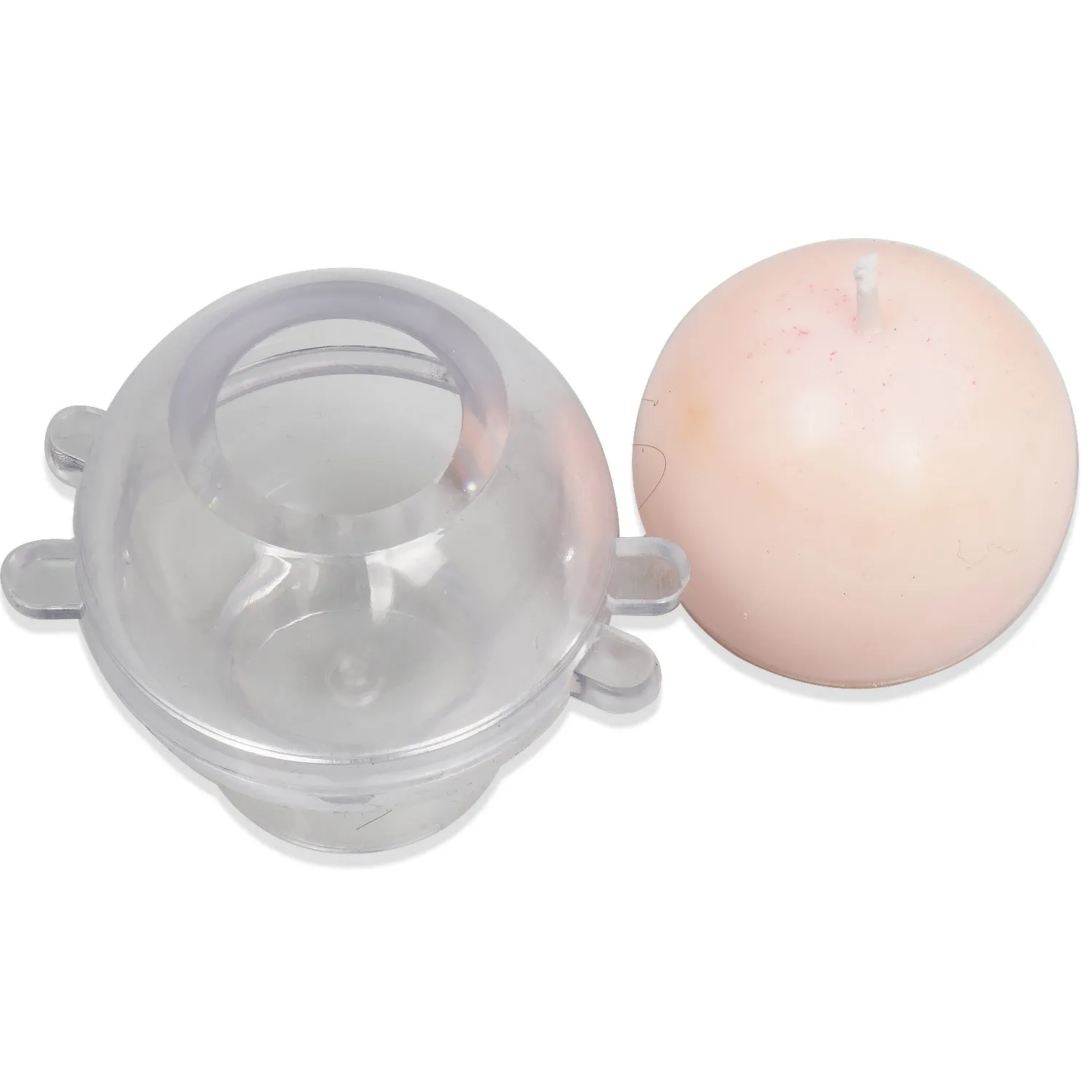 1 PCS Plastic Candle Mold, 3D Round Ball Shape Candle Mold, DIY Candle Mold for Wax 103620