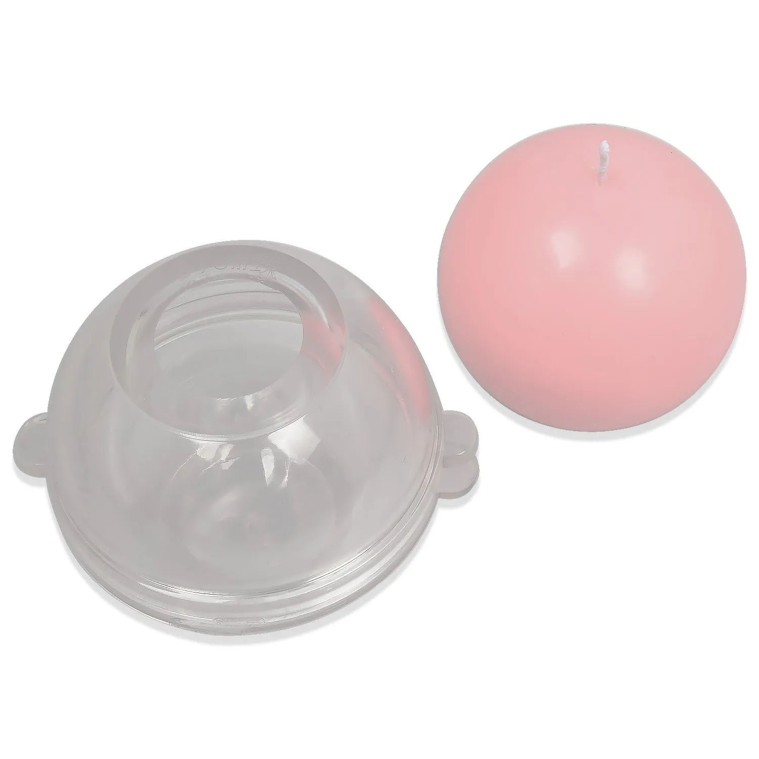 1 PCS Plastic Candle Mold, 3D Round Ball Shape Candle Mold, DIY Candle Mold for Wax 103620