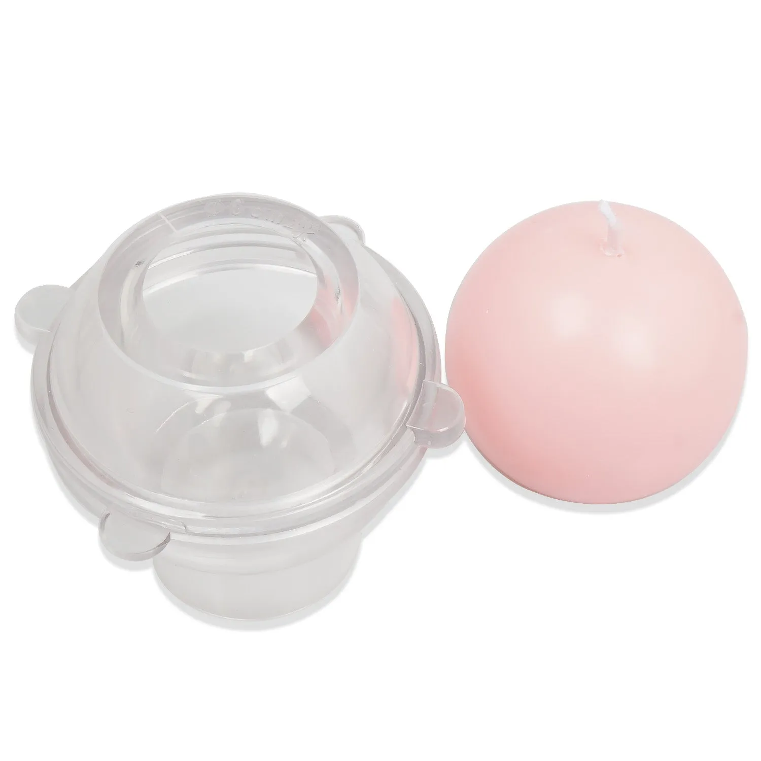 1 PCS Plastic Candle Mold, 3D Round Ball Shape Candle Mold, DIY Candle Mold for Wax 103620