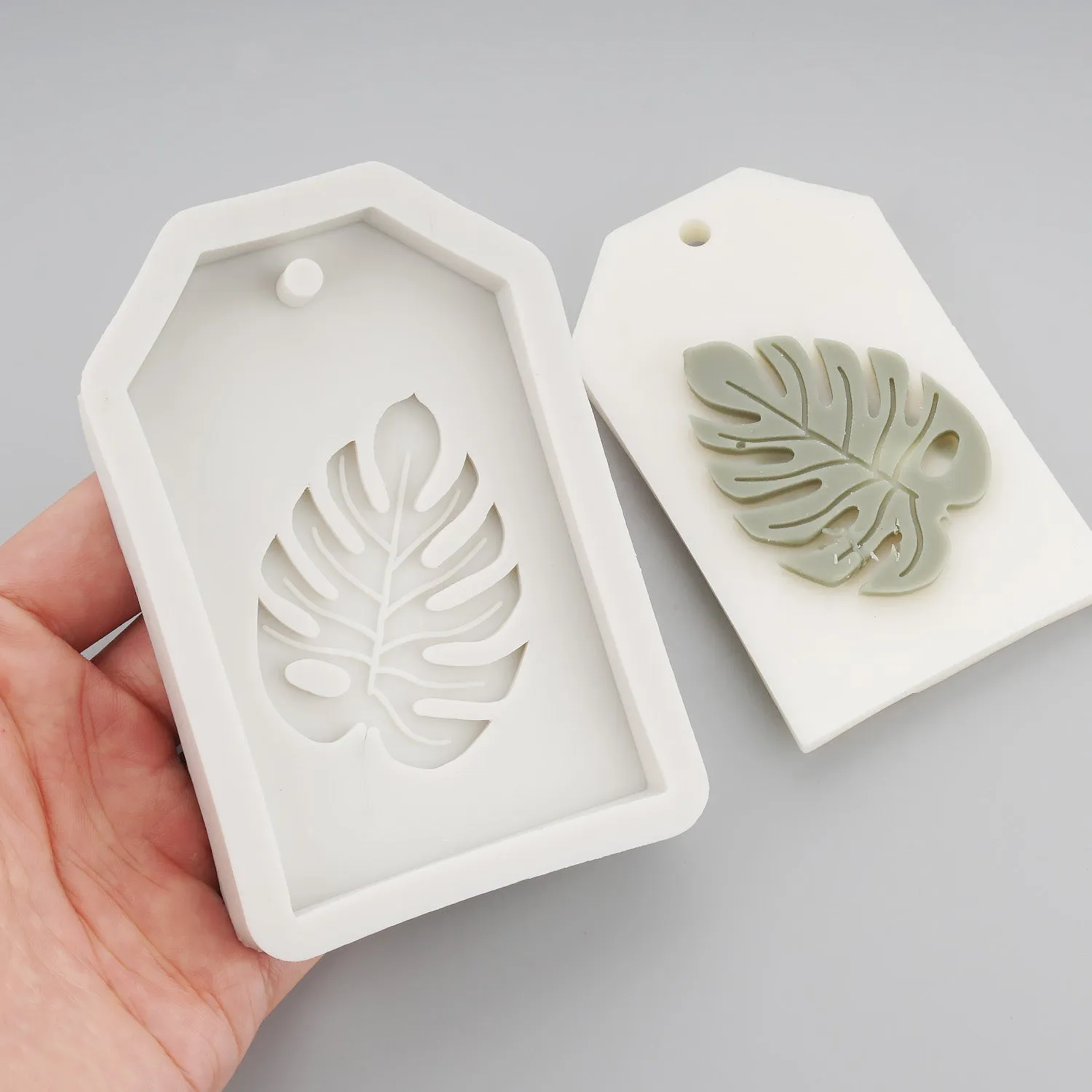 1 PCS Silicone 2D Leaf Car Aroma Mold/ Plaster Mold/ DIY Candle Mold Candle Craft 10397250