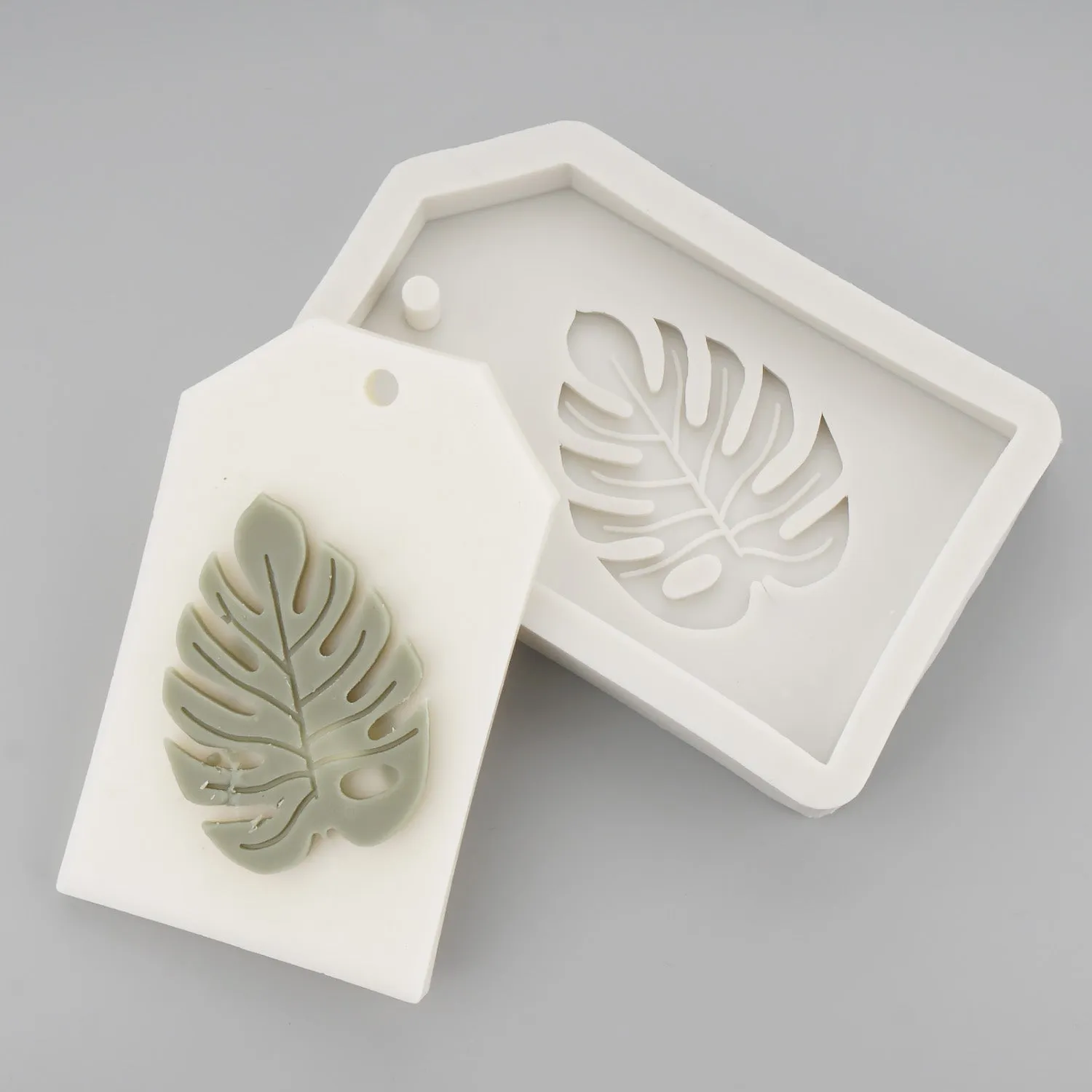 1 PCS Silicone 2D Leaf Car Aroma Mold/ Plaster Mold/ DIY Candle Mold Candle Craft 10397250