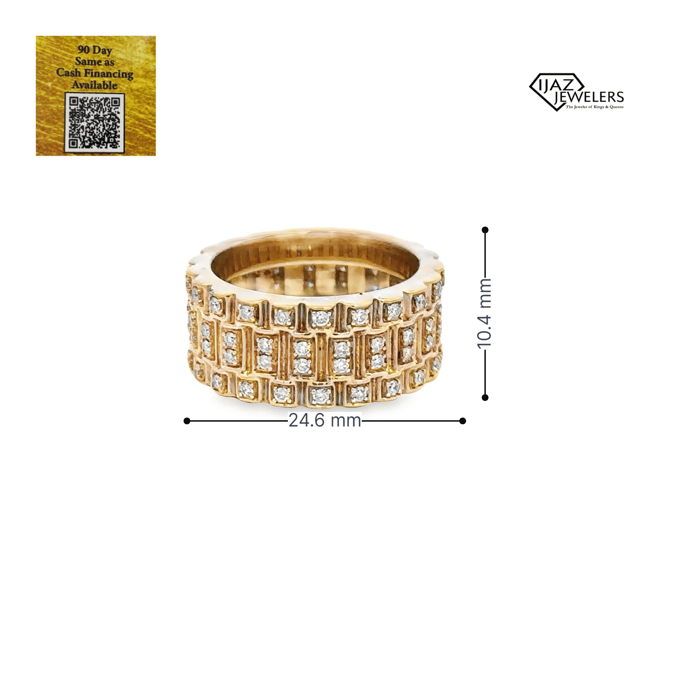 14K Gold 1.01 Diamond Band