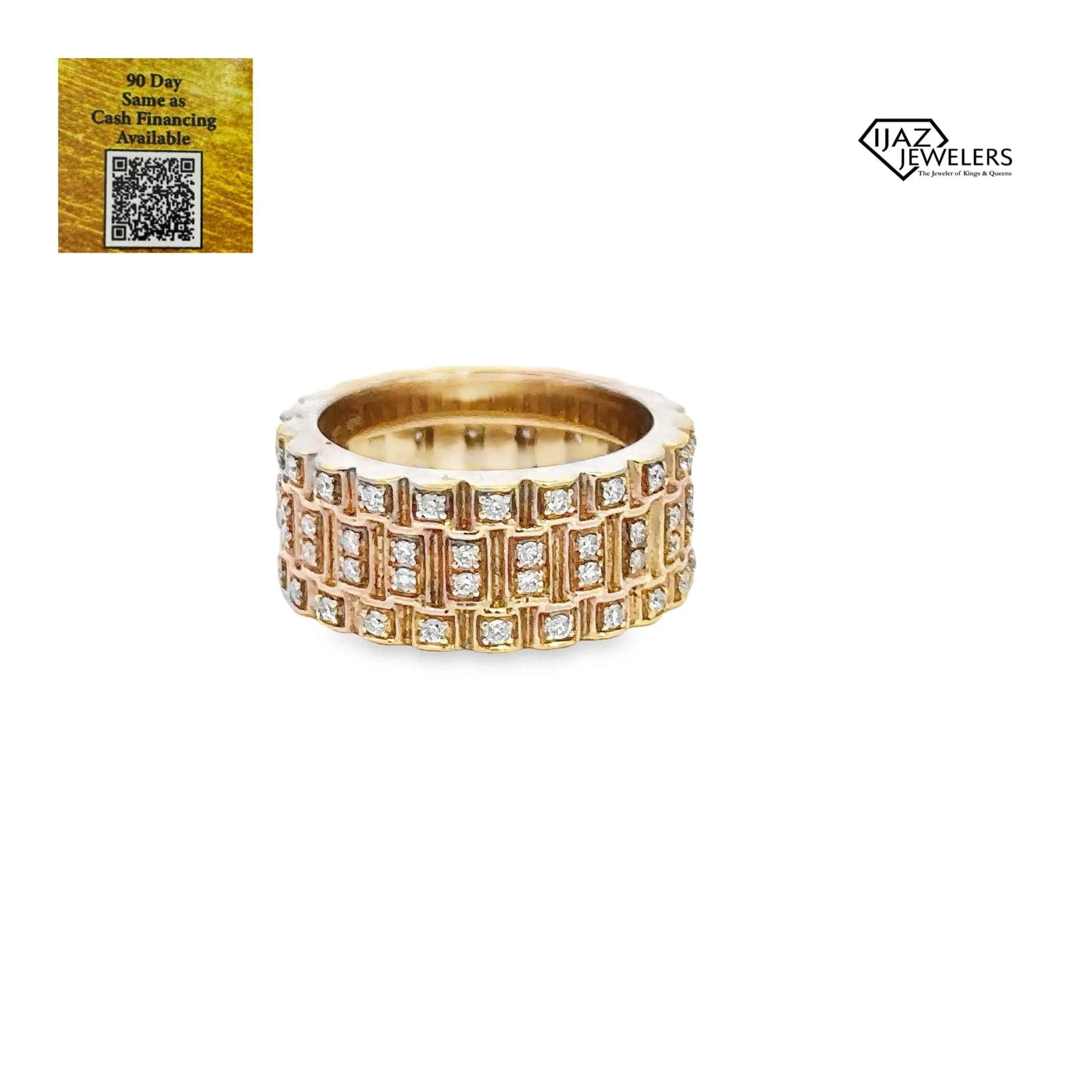 14K Gold 1.01 Diamond Band