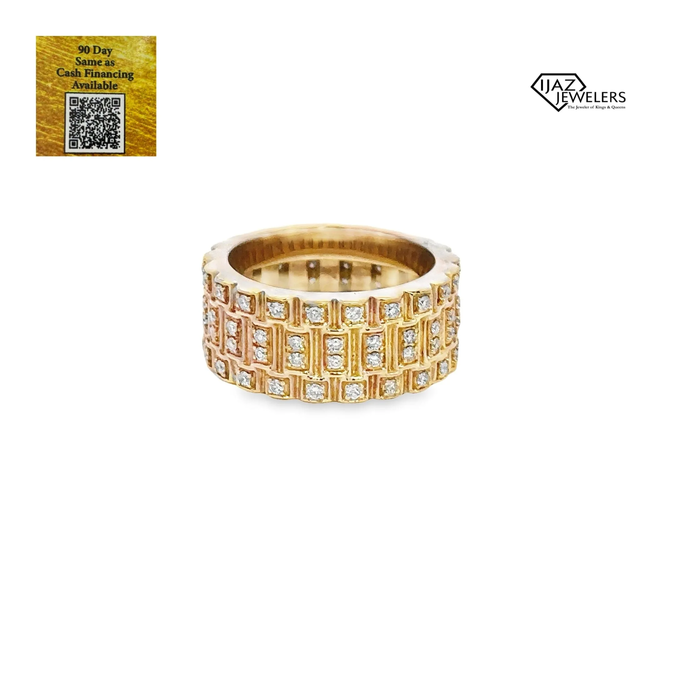 14K Gold 1.01 Diamond Band