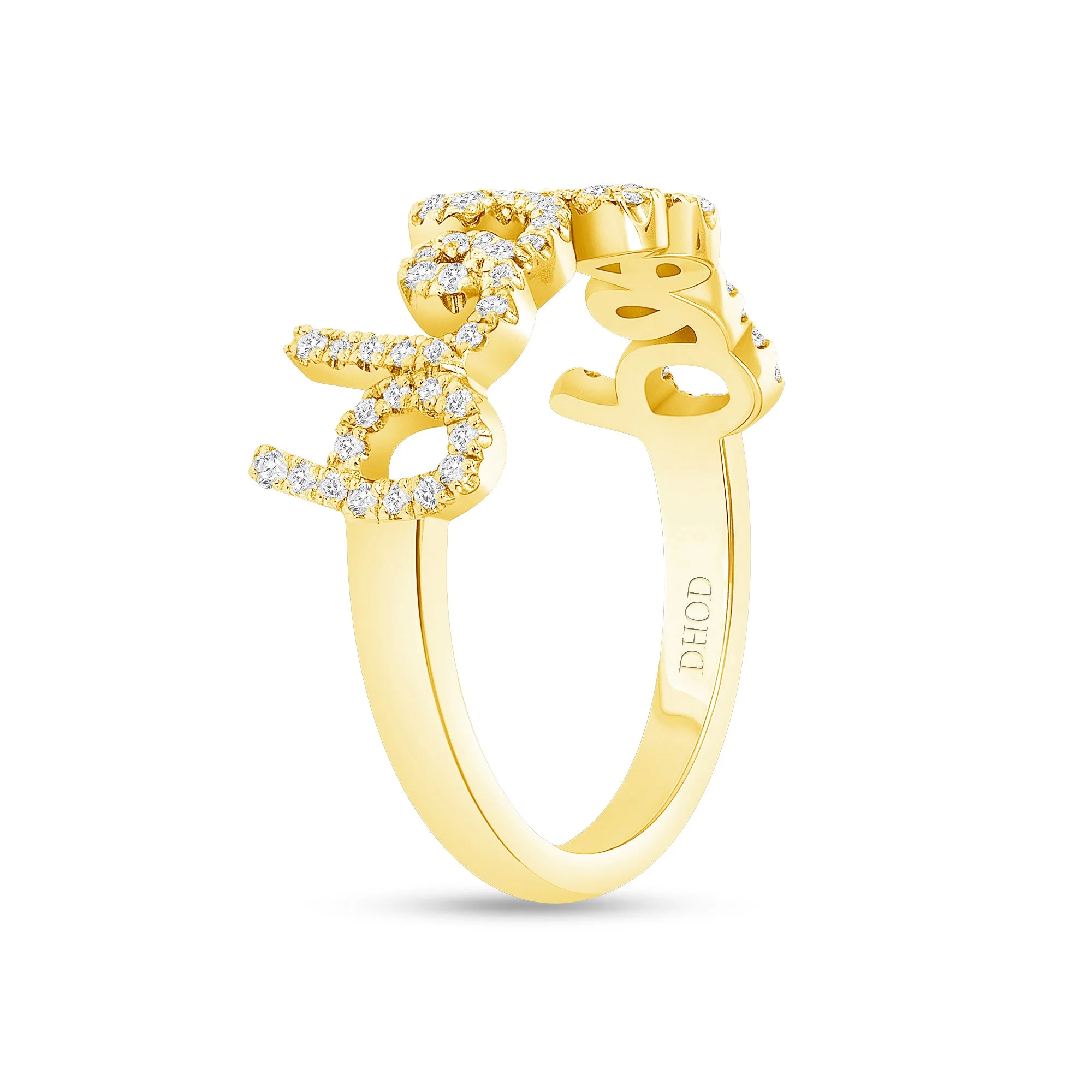 14K Gold Diamond BLESSED Ring