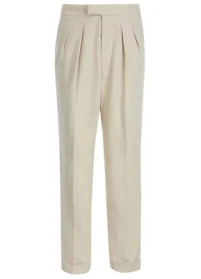 1940s Vintage Gadabout Linen Fishtail Trousers