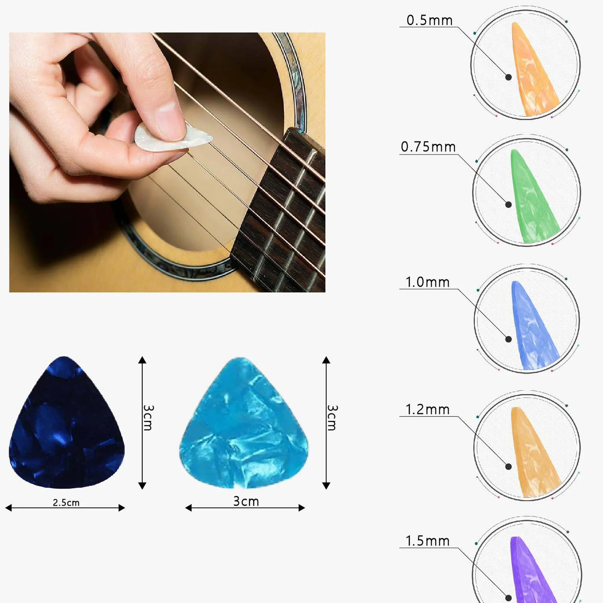 1pc Silicone Guita Pick Mold- Epoxy Guita Pick-guita pick resin mold 10406050