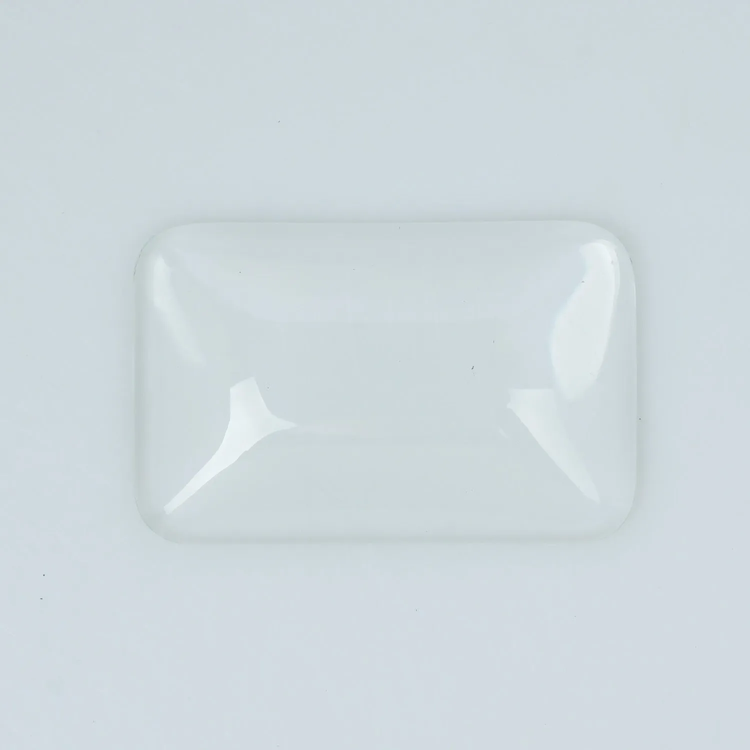 32*50mm Clear Rectangle Glass Dome Glass Cabochon Photo Glass DIY Fridge Magnet 6pcs 10357950