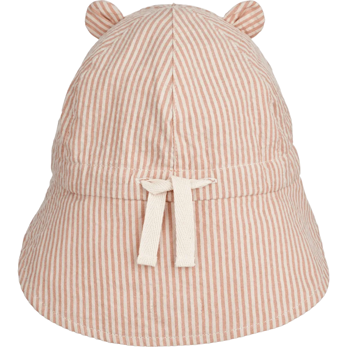 [50%OFF] Gorm reversible seersucker sun hat // Stripe Tuscany rose / Sandy