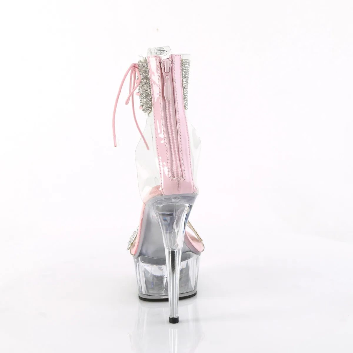 6 Inch Heel DELIGHT-627RS Clear Baby Pink