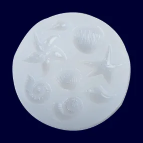 80*80mm Ocean Series Silicone Mold seashell Conch Starfish DIY silicone mold for Decoration 1pcs 10297550