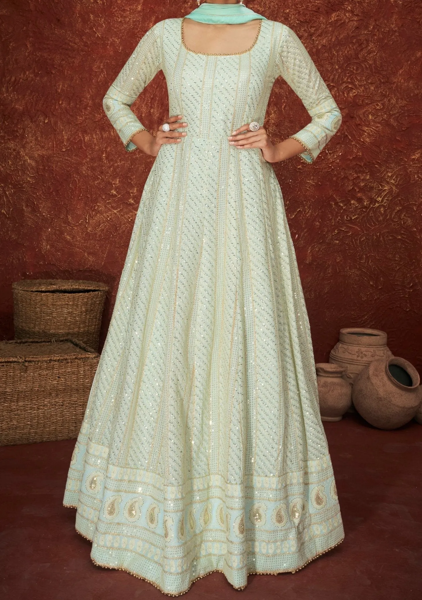 Aashirwad Sayuri Ameera Party Wear Anarkali Suit