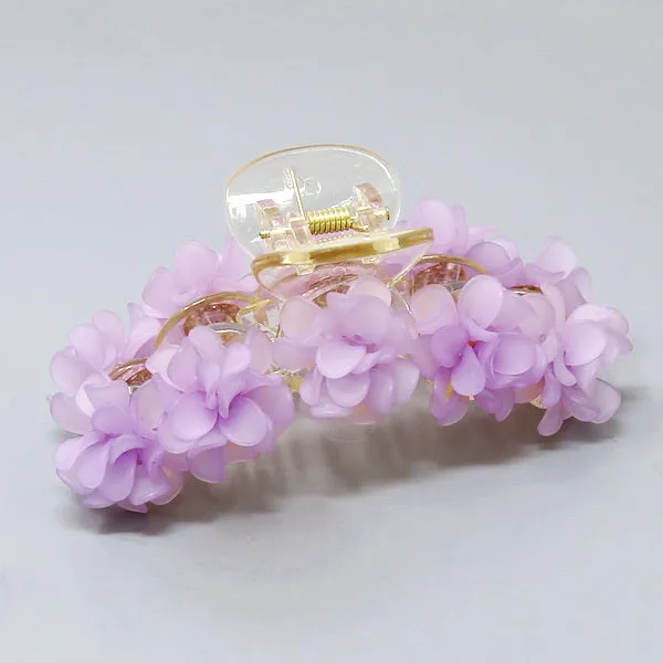 Acrylic Flower Embellished Hair Claw