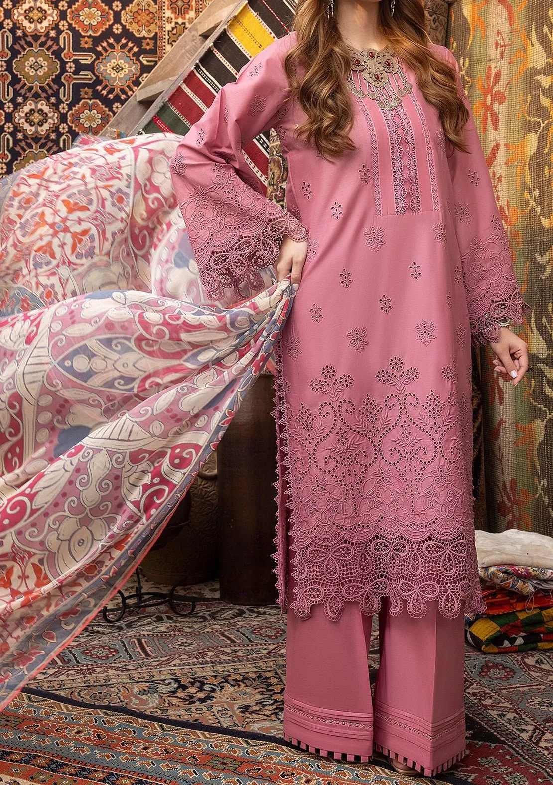 Adan's Libas Ayesha Pakistani Schiffli Lawn Dress