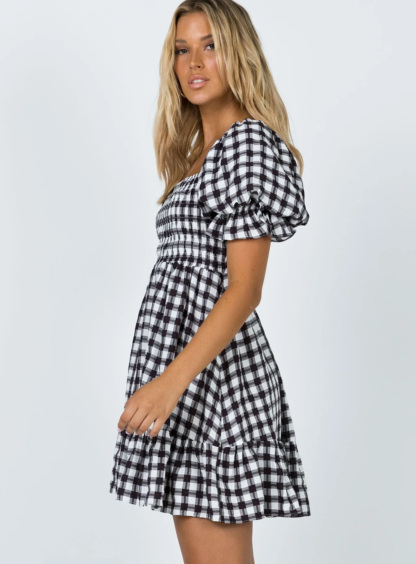 Adelio Mini Dress Black / White