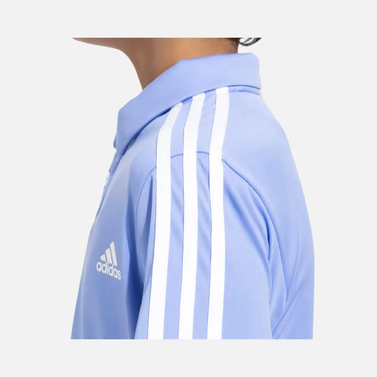 Adidas Boy 3Stripes Polo Kids T-shirt (5-16 Years) -Blue Fusion