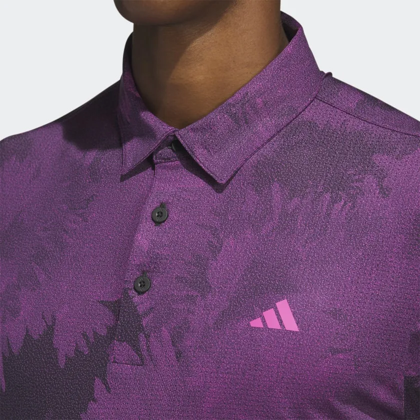 Adidas Flower Mesh Golf Polo Shirt