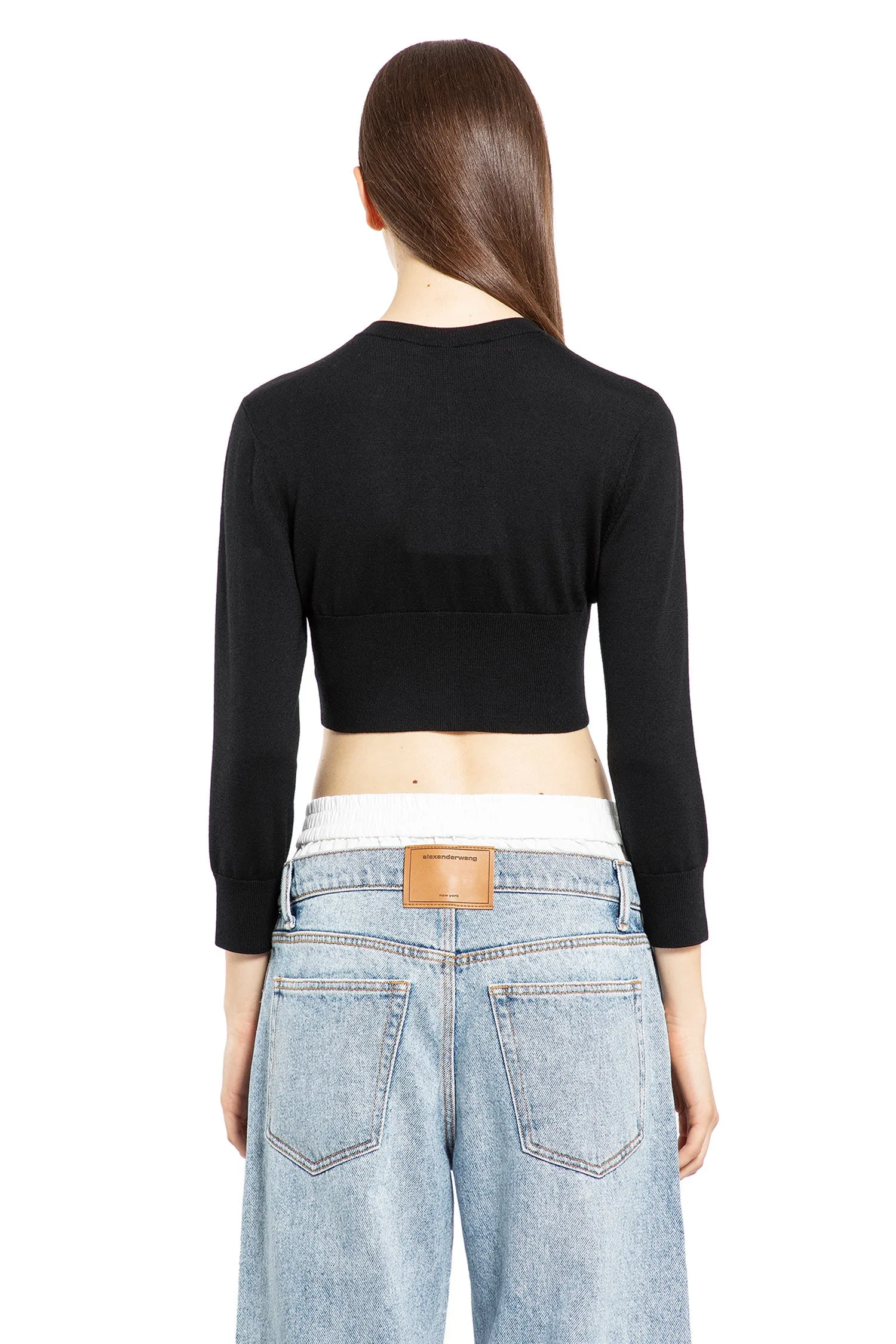 ALEXANDER WANG WOMAN BLACK KNITWEAR