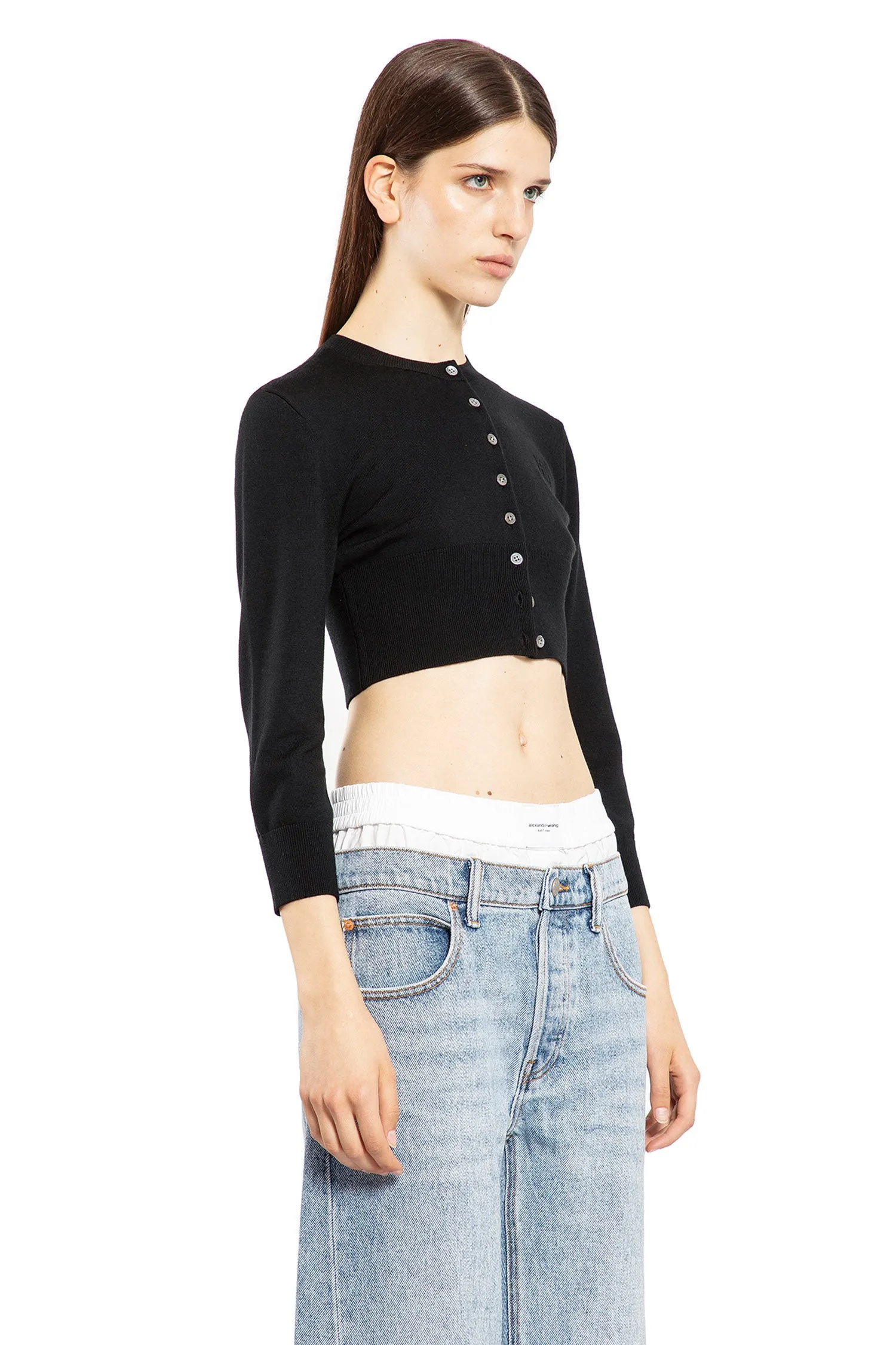 ALEXANDER WANG WOMAN BLACK KNITWEAR