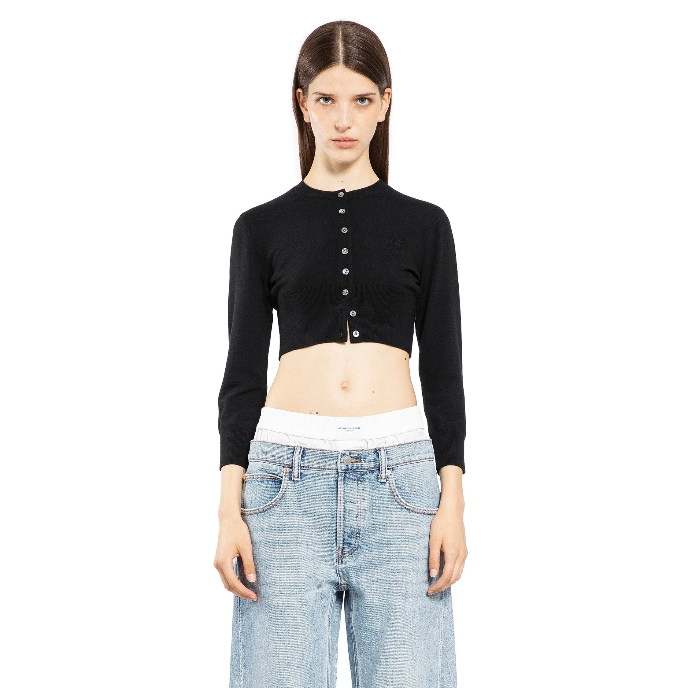 ALEXANDER WANG WOMAN BLACK KNITWEAR