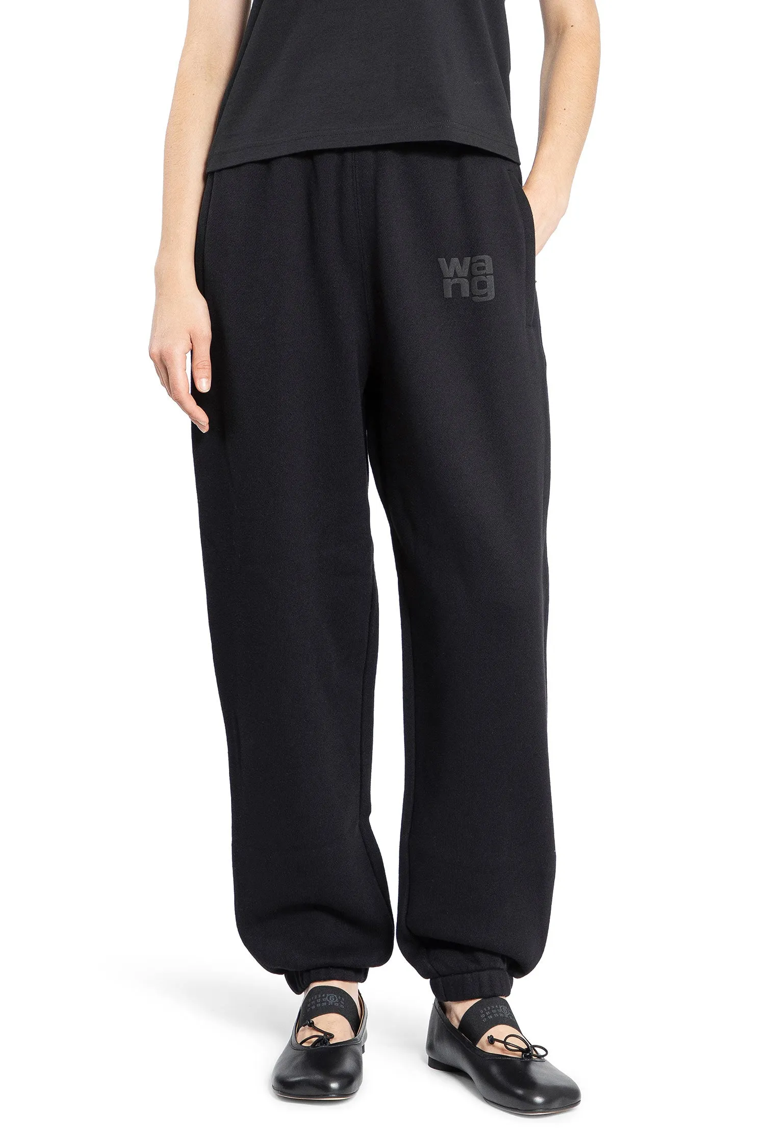 ALEXANDER WANG WOMAN BLACK TROUSERS