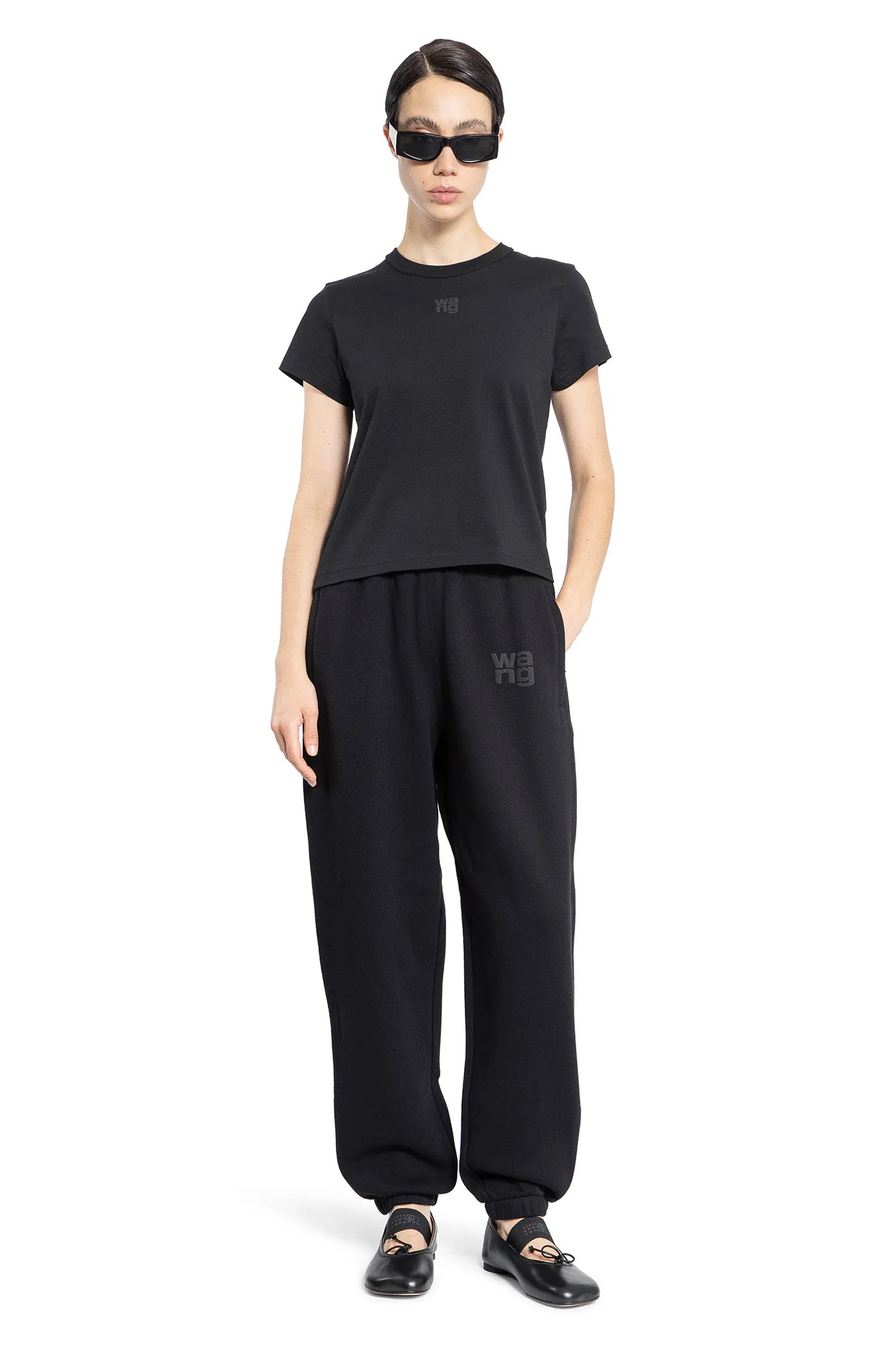 ALEXANDER WANG WOMAN BLACK TROUSERS