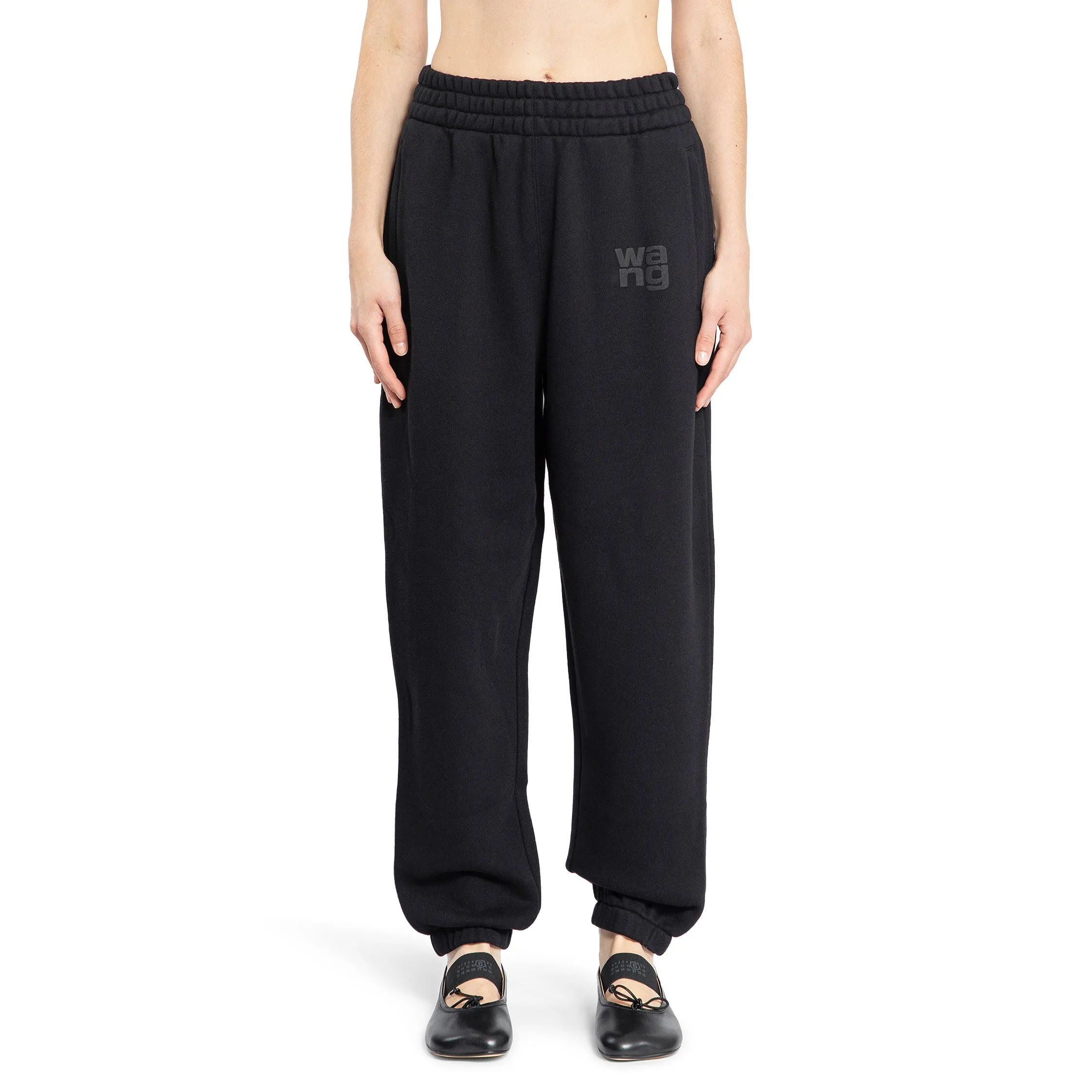 ALEXANDER WANG WOMAN BLACK TROUSERS