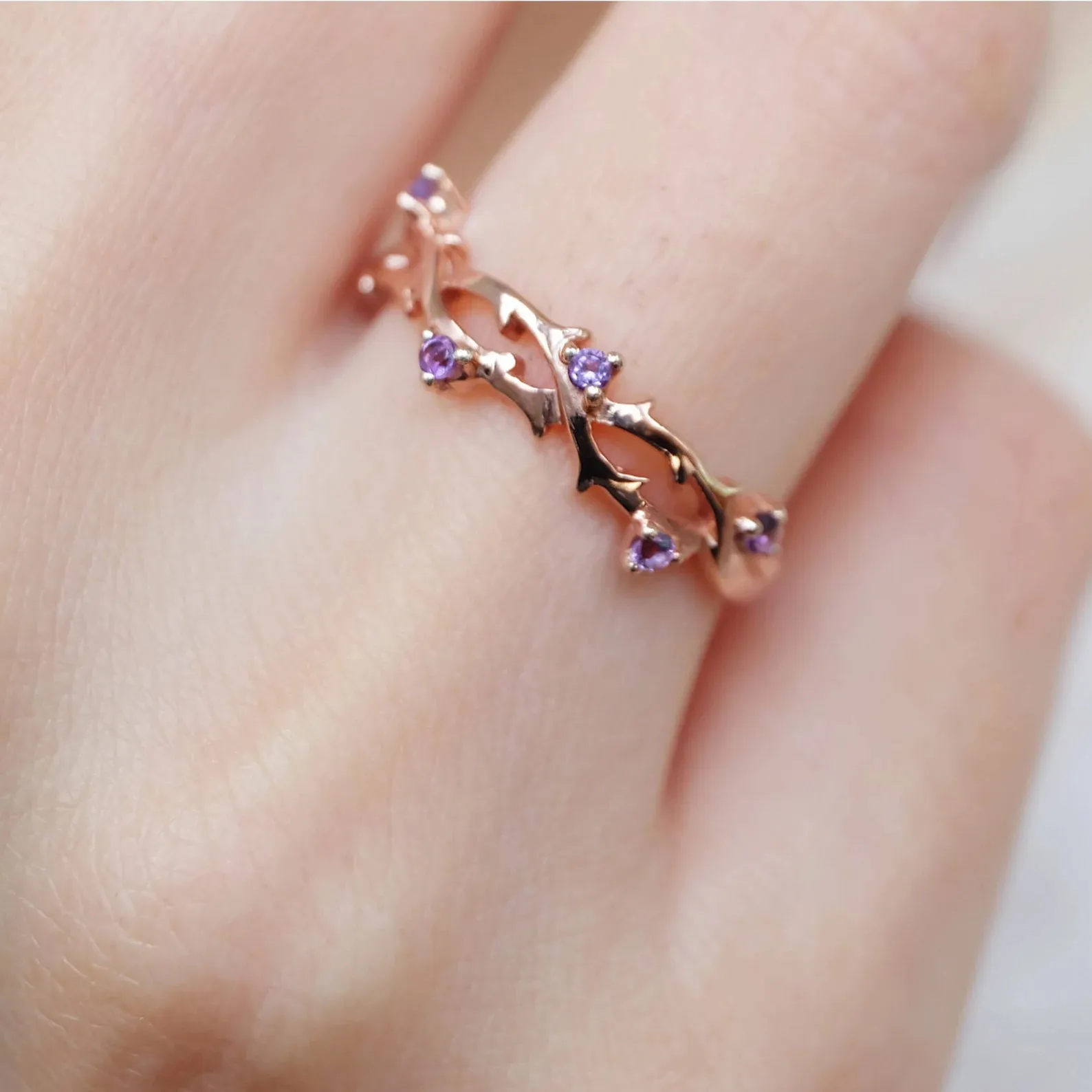 Amethyst Branch Ring Helen