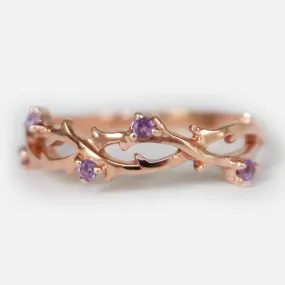 Amethyst Branch Ring Helen