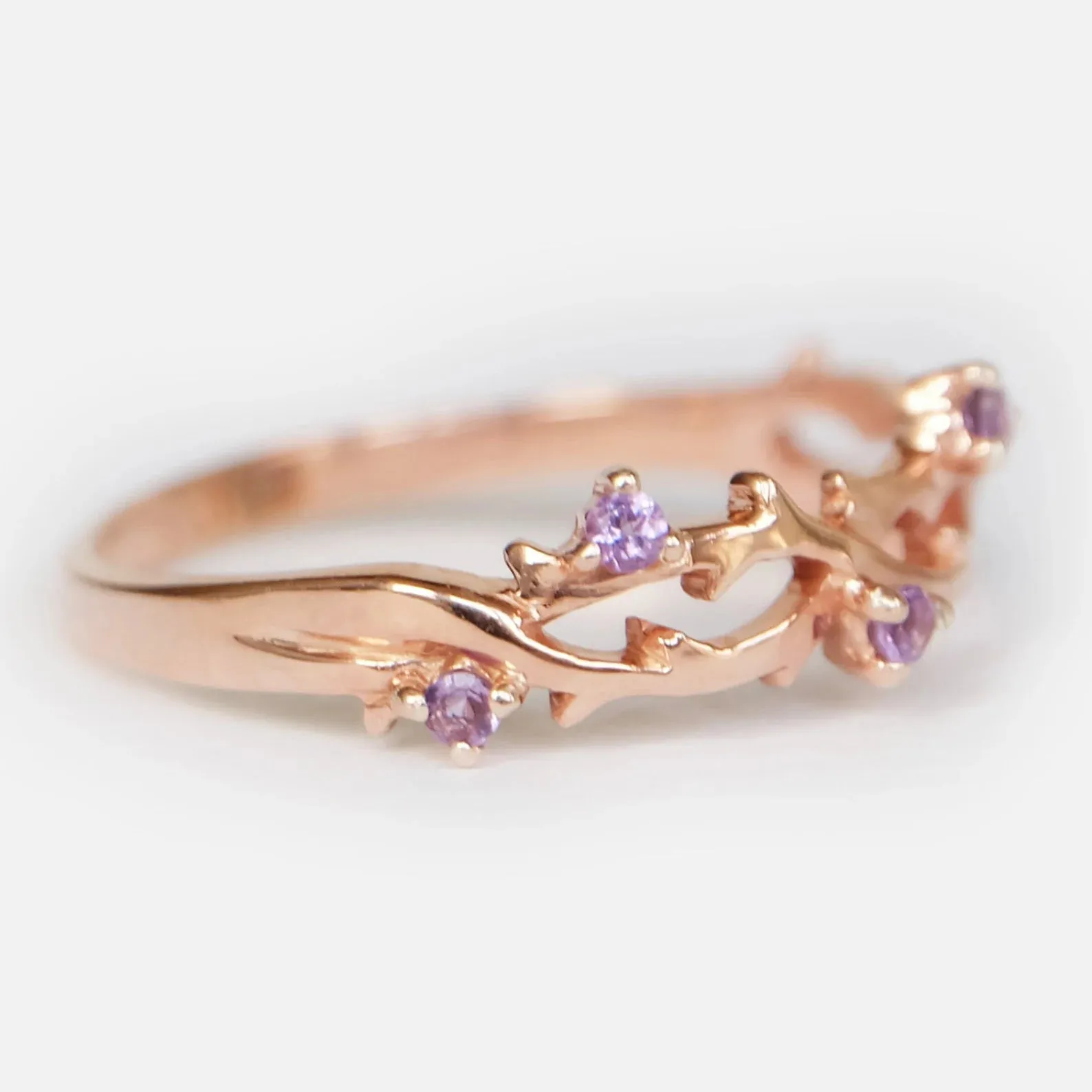 Amethyst Branch Ring Helen