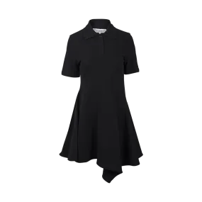 Asymmetric Polo Minidress