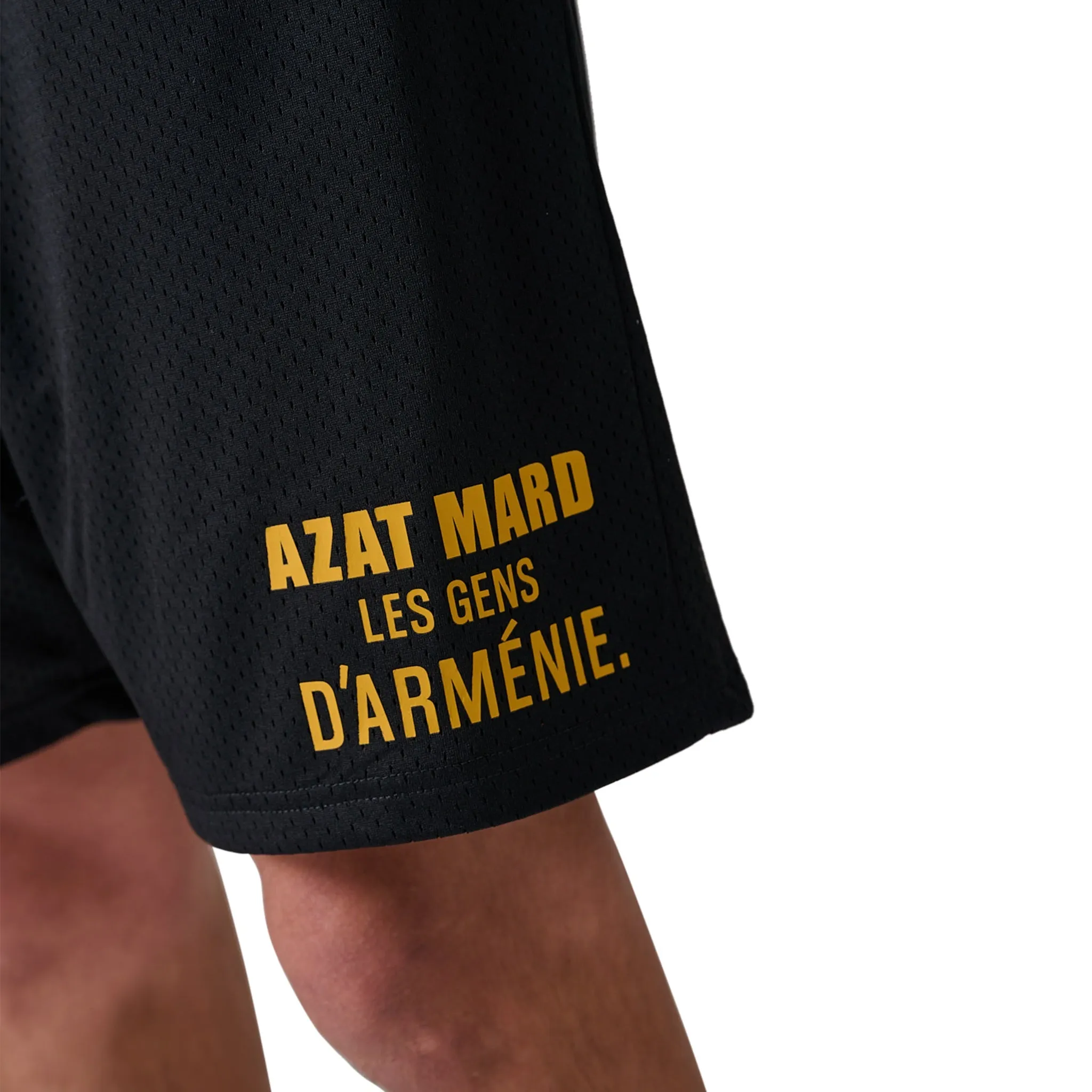 Azat Mard Les Gens Mesh Shorts Black