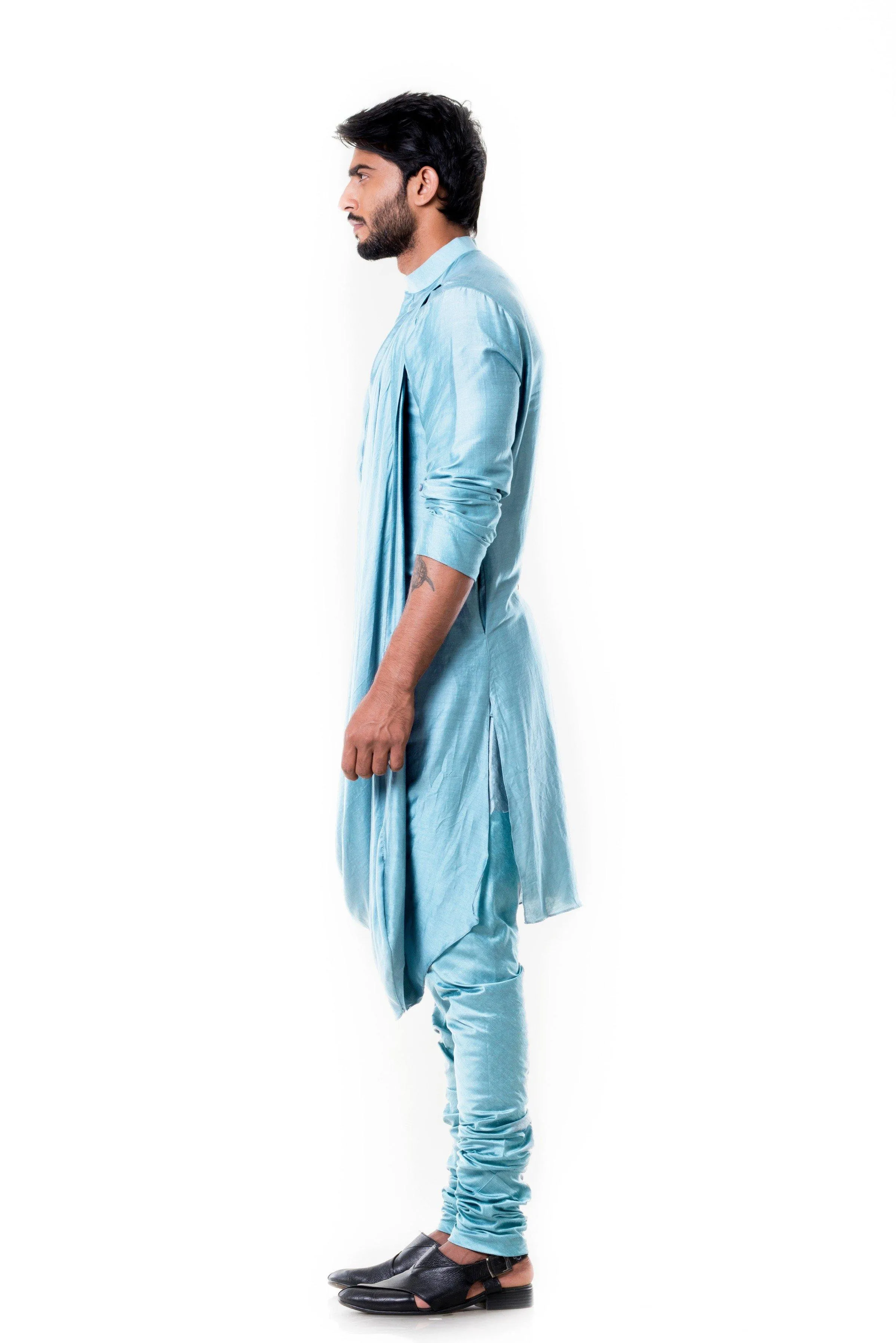 Baby Blue Cowl Kurta Set