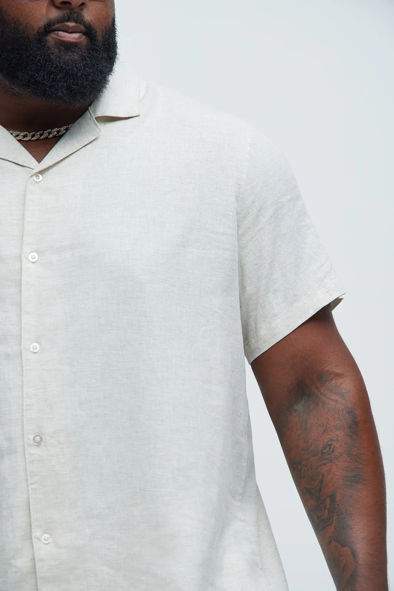 Bahamas Linen Shirt - Oatmeal