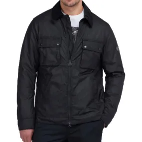 Barbour International Mens Accelerator Baffins Wax Jacket - Black