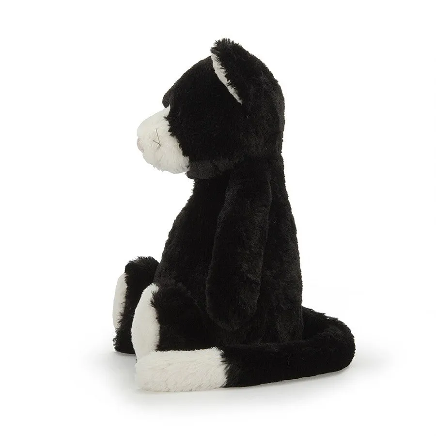 Bashful Black & White Cat - Medium 12