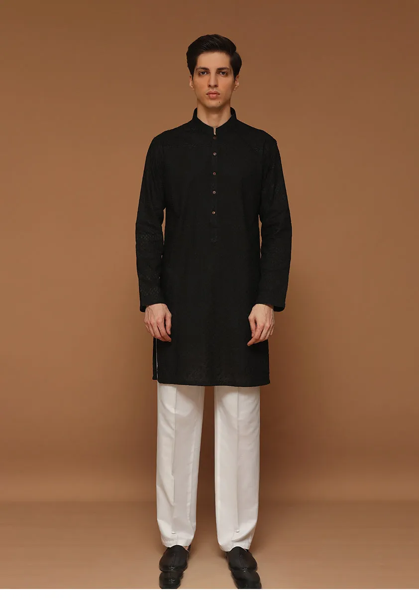 Basic Cotton Tap Shoe Slim Fit Kurta