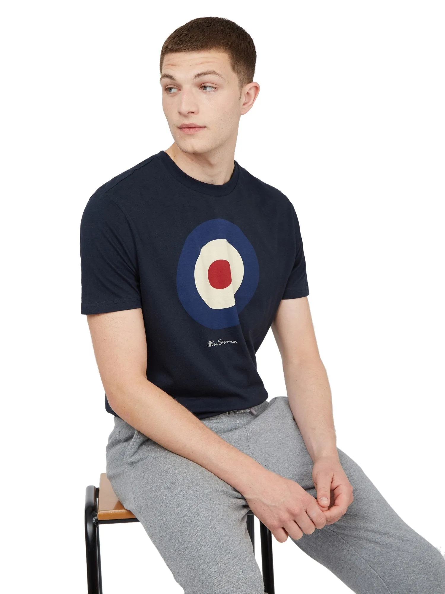 Ben Sherman Mens Signature Target T-Shirt - Short Sleeved