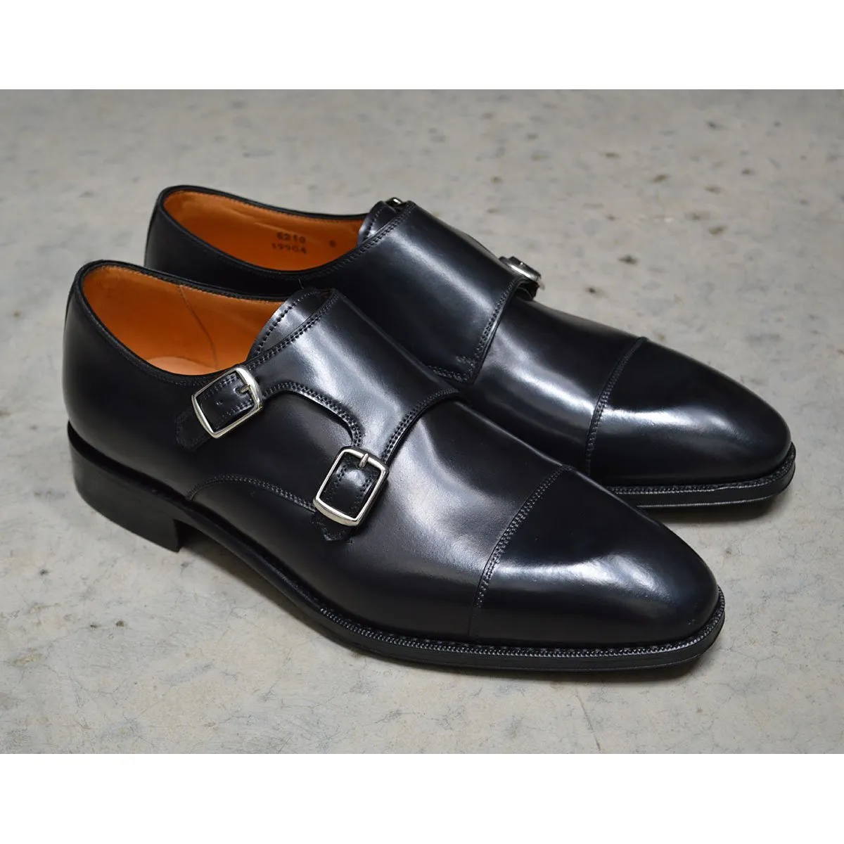 Berwick 1707 Premium Grade Cordovan Double Monk (5218) -Black