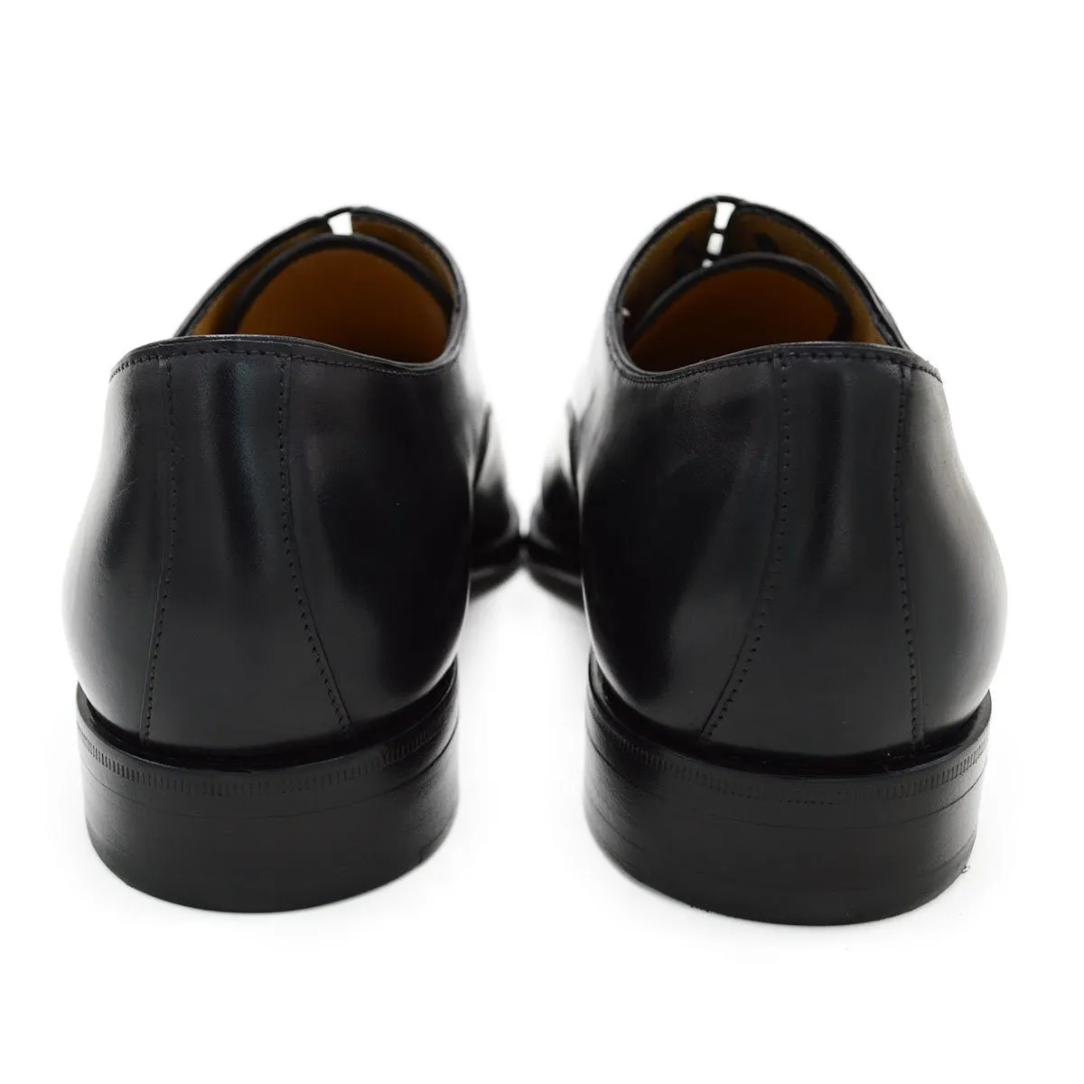 Berwick 1707 Premium Grade Cordovan Straight Cap Oxford (5217) - Black