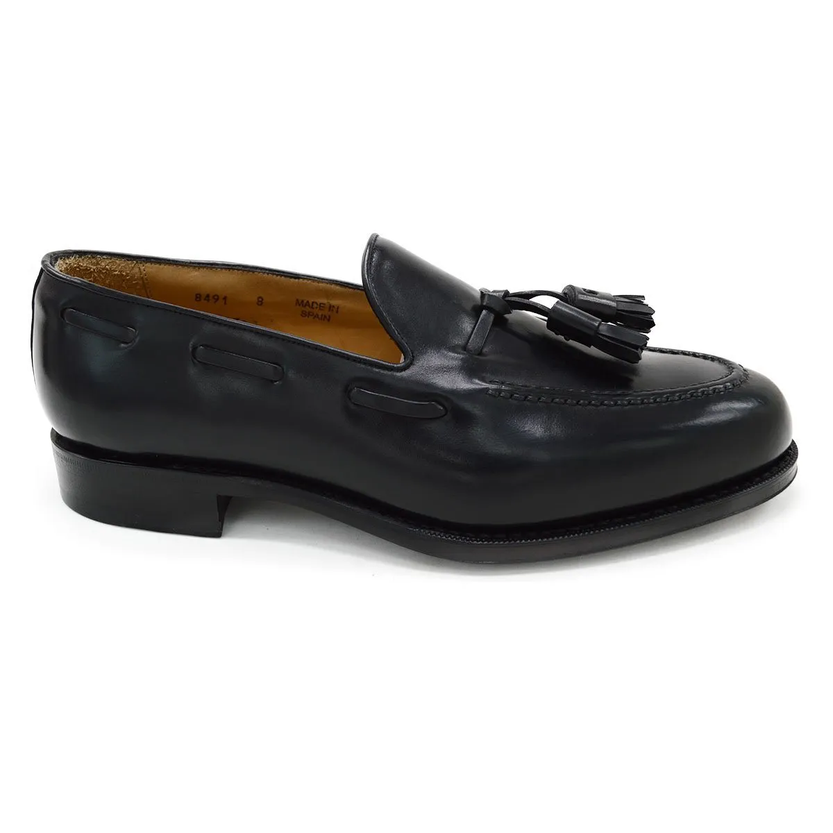 Berwick 1707 Premium Grade Cordovan Tasselled loafer (8491) -Black