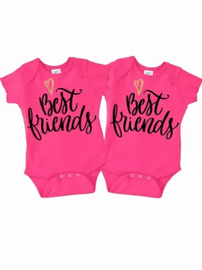 Best Friends Pink Bodysuits