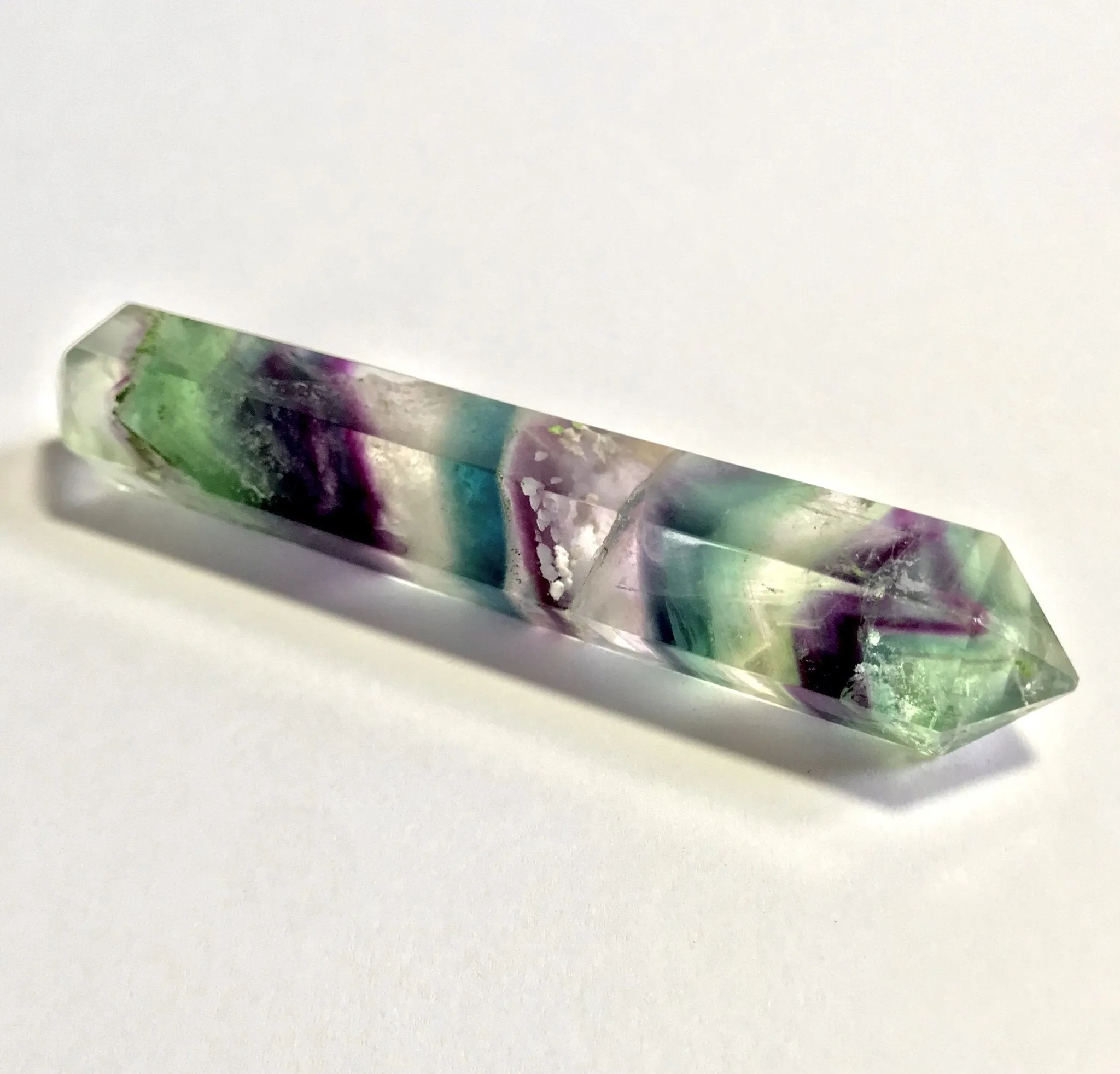 Between Space and Time Fluorite Wand