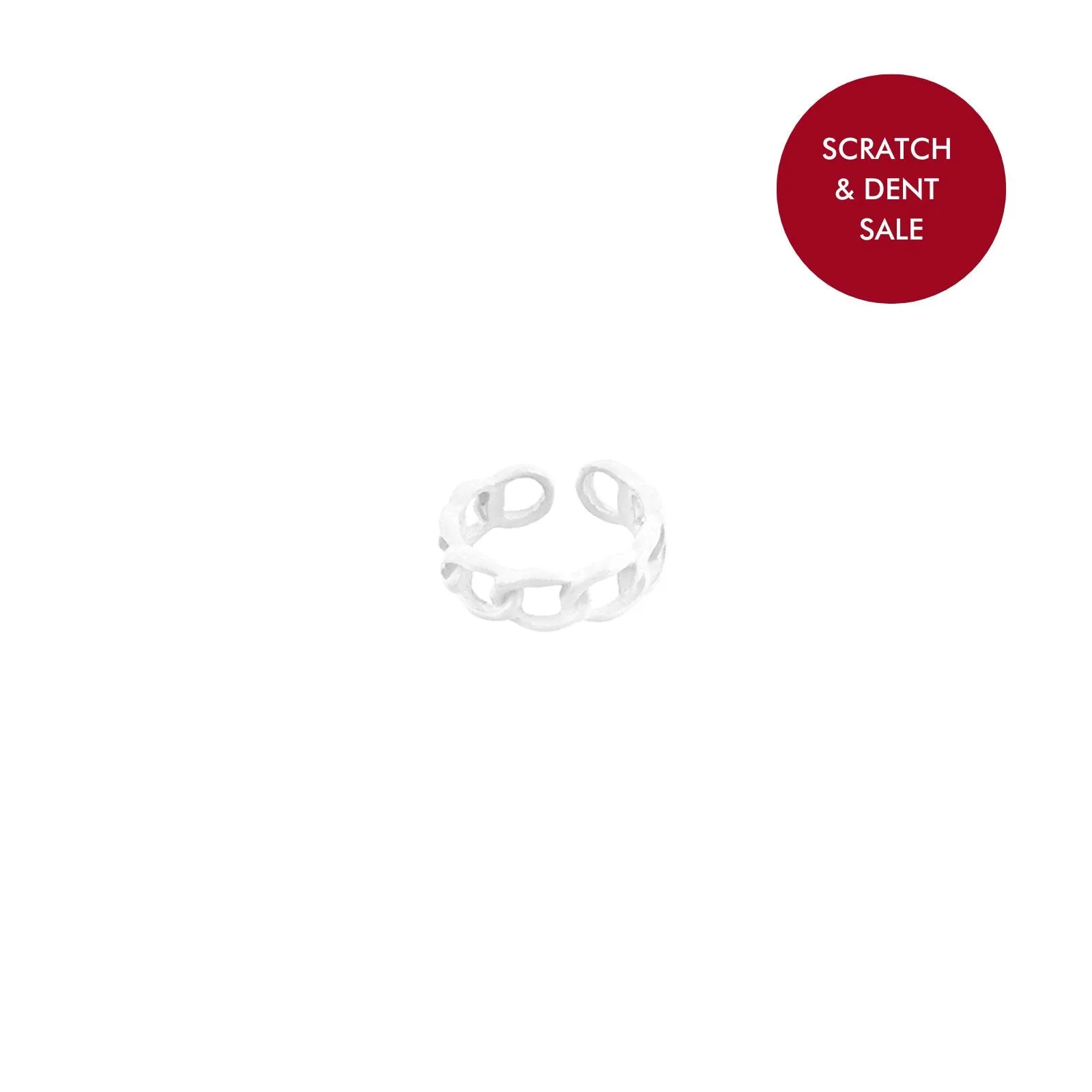 Bewitched Salsa Basic White Chinlink Ring - Sample