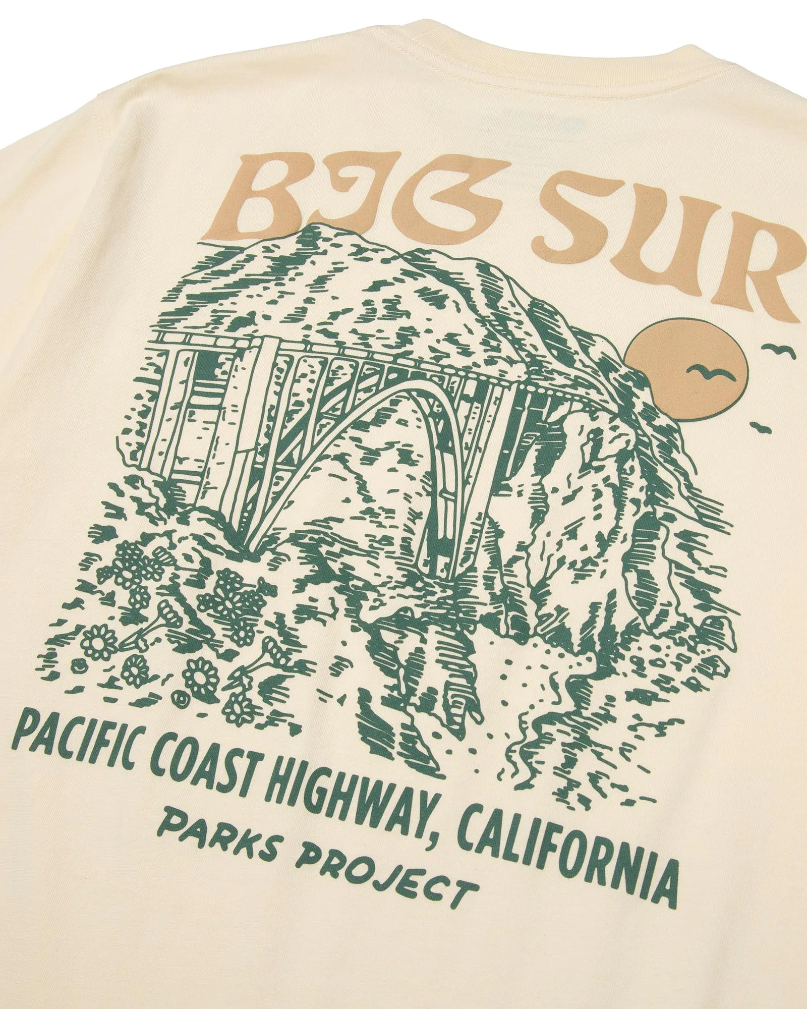 Big Sur Bridges Puff Print Pocket Tee