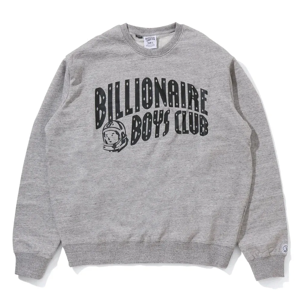 Billionaire Boys Club Straight Font Crew Heather Grey