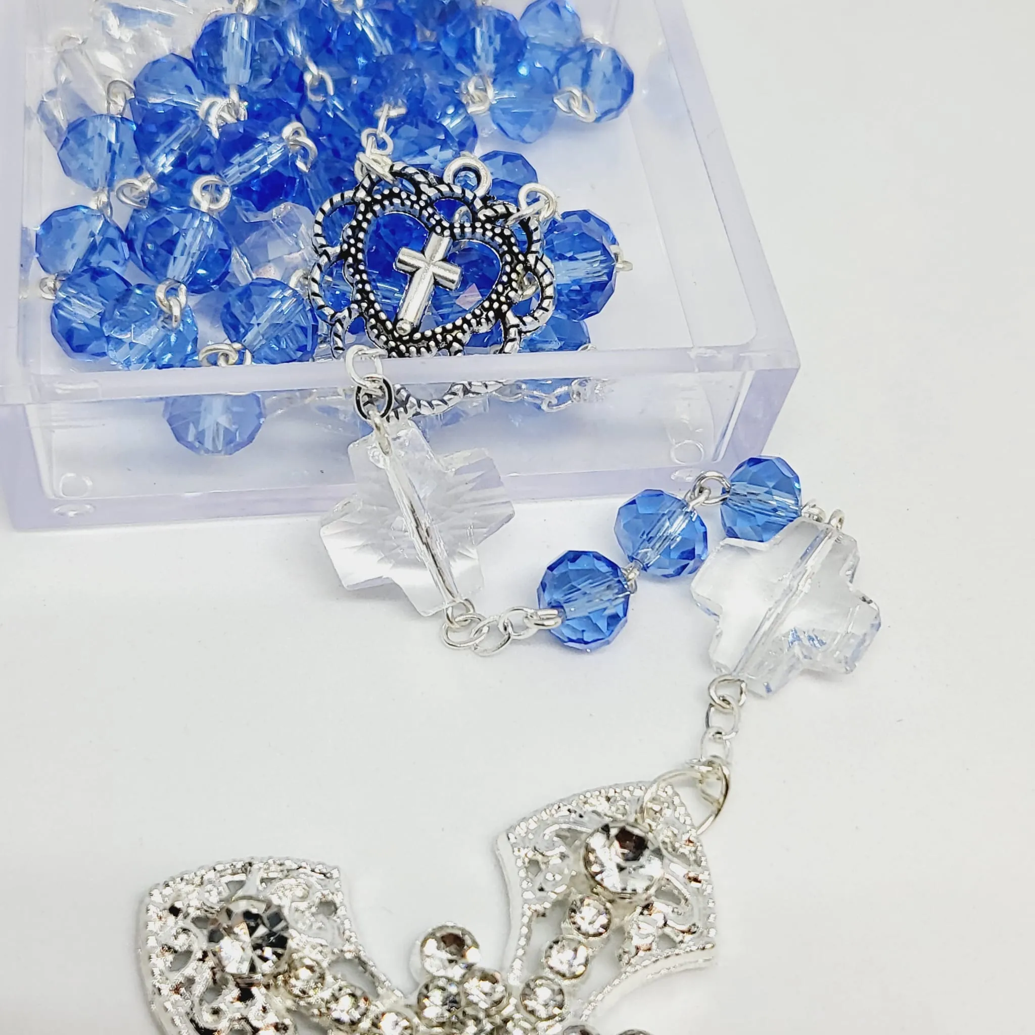 Blue Crystal Rosary - Special Edition