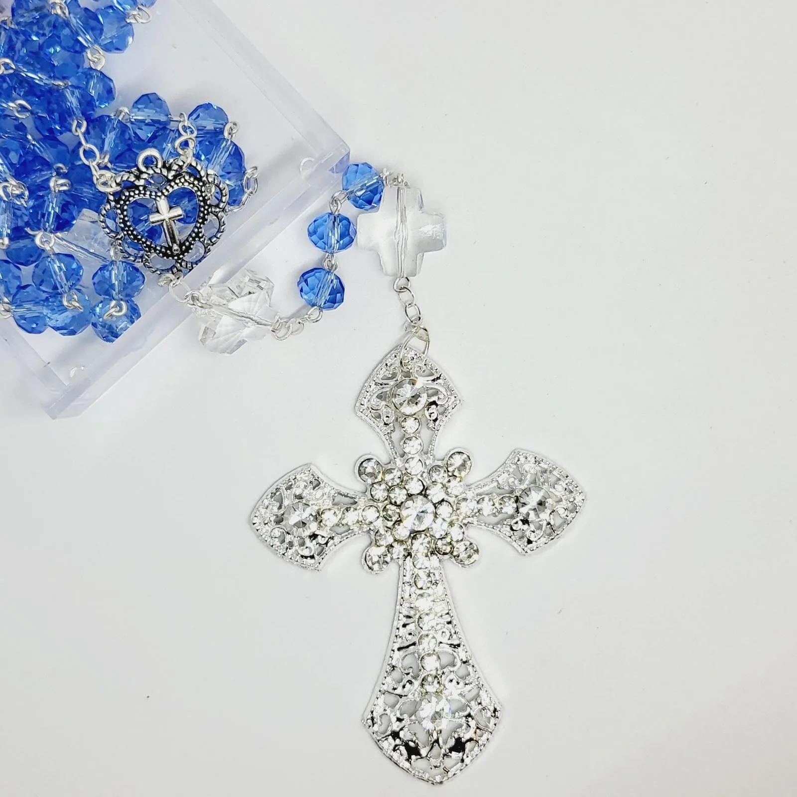 Blue Crystal Rosary - Special Edition