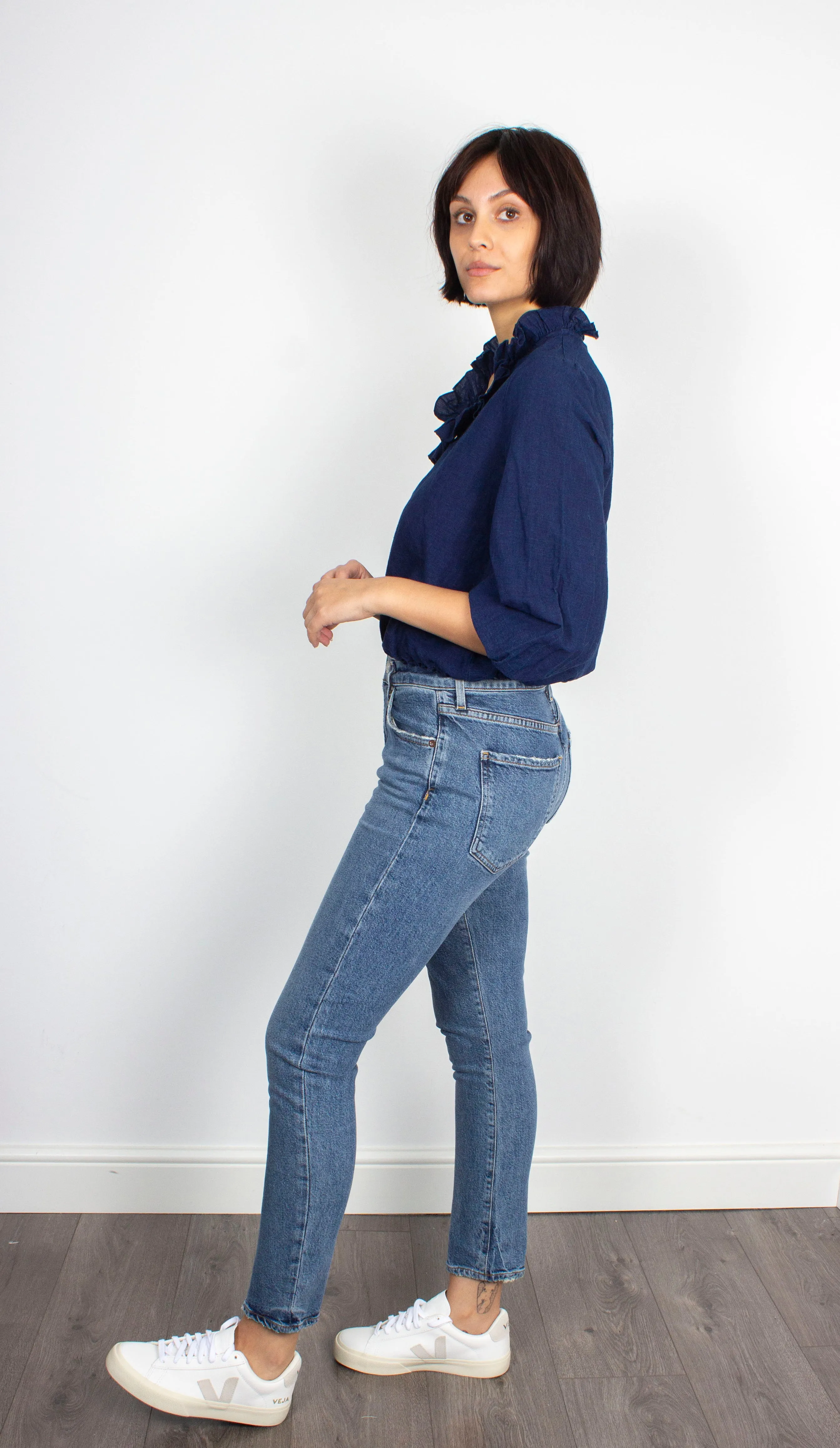 BR Sandie Blouse in Blue Rinse