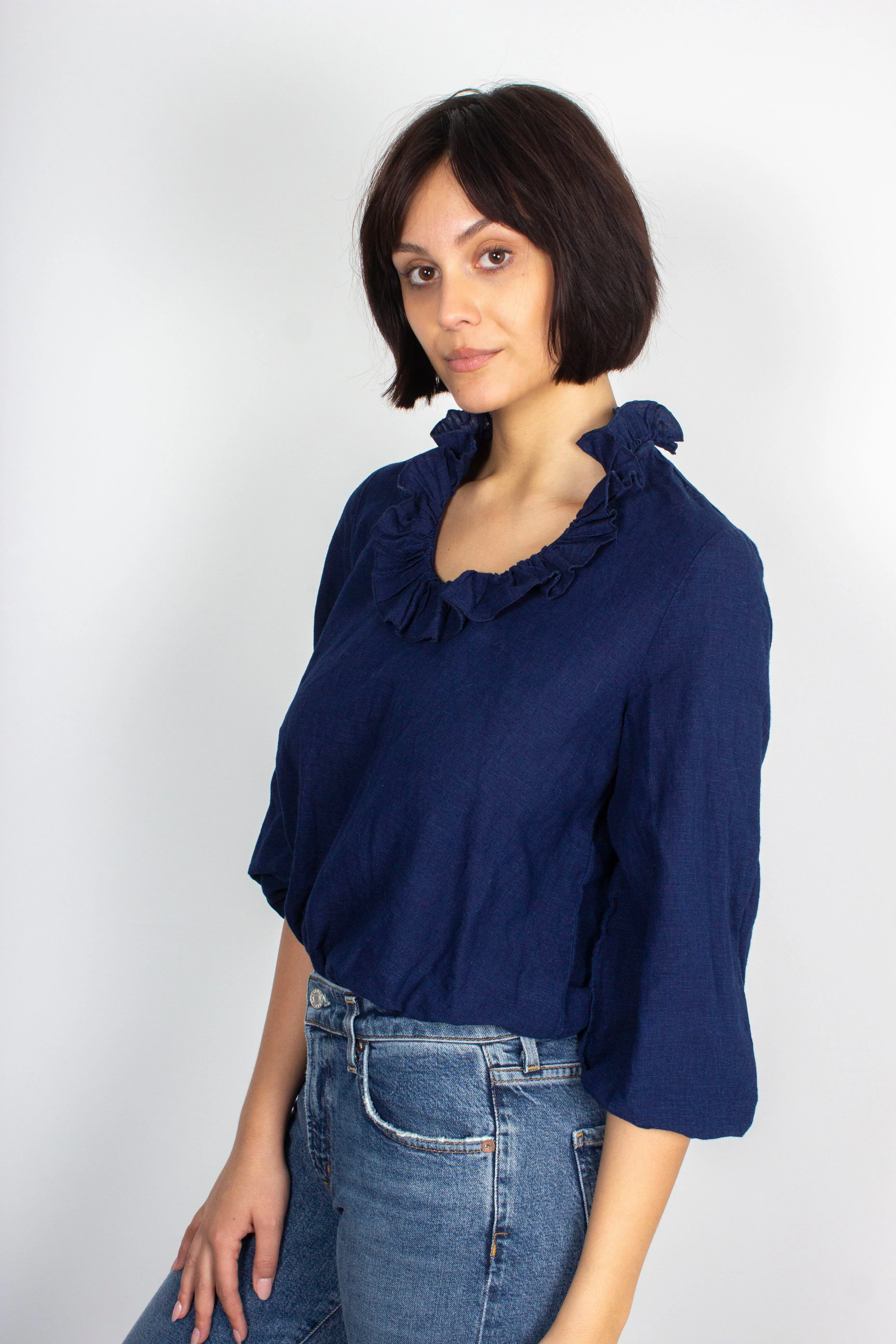 BR Sandie Blouse in Blue Rinse